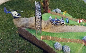 Português cria cenário em miniatura do salto de rali de Fafe