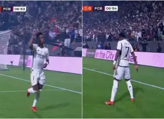 Vini Jr. deixa a sua marca com um golo contra o Barcelona e celebração à maneira de Ronaldo