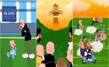 Cartoonista destaca disputa por Gyökeres com ilustração humorística